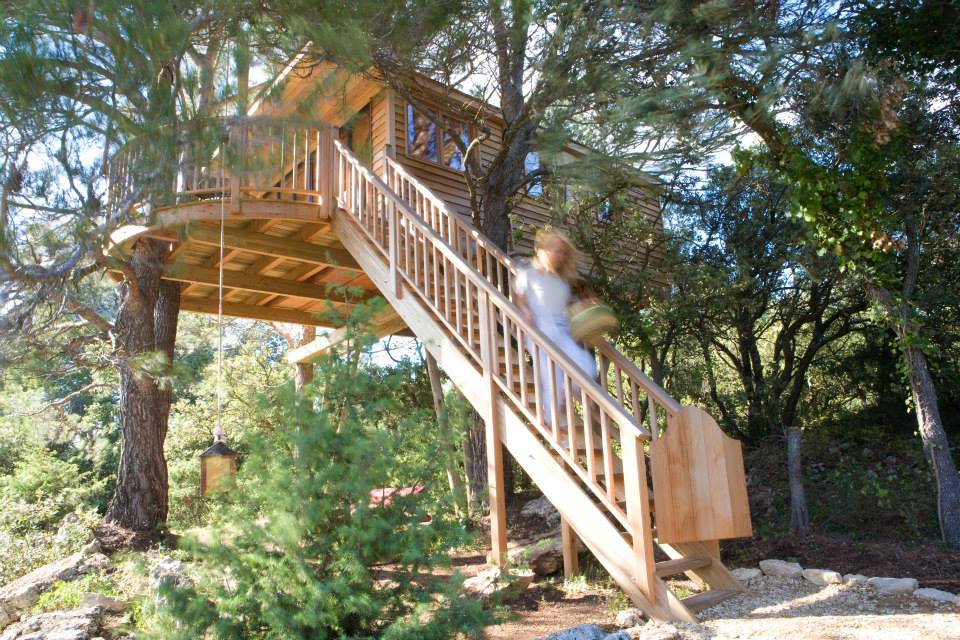 Cabane dans les arbres Valvert